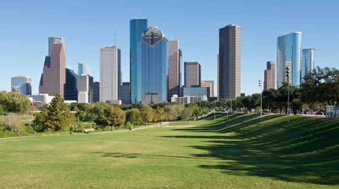 Houston skyline representing our Texas manufacturing location